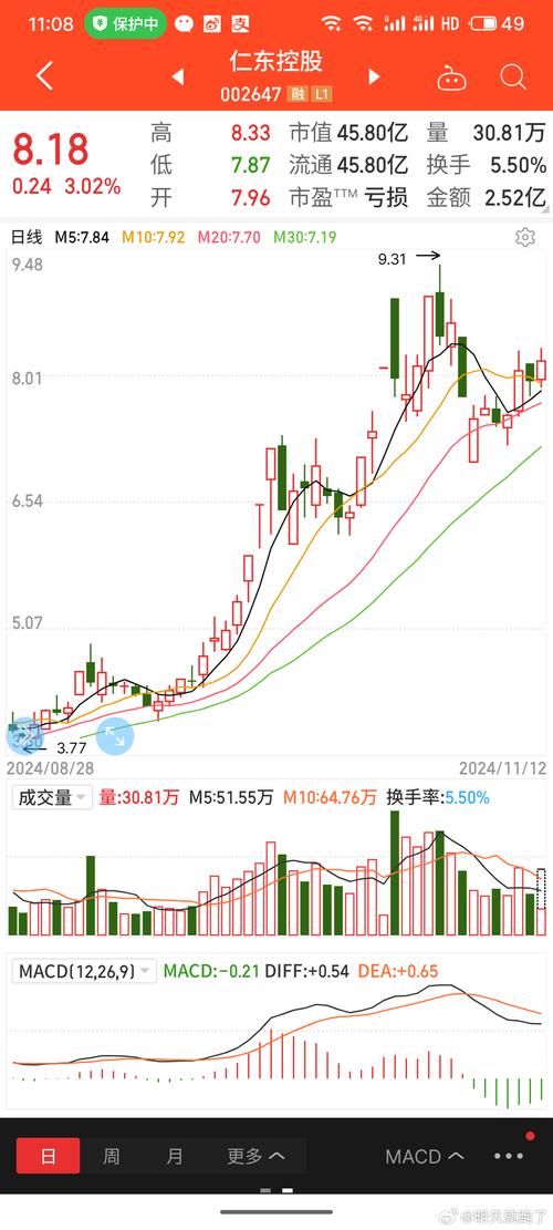 仁東控股股票行情，仁東控股股票代碼